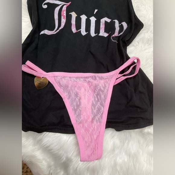 Juicy Couture Black and Pink Logo Tank Set - Picture 4 of 9